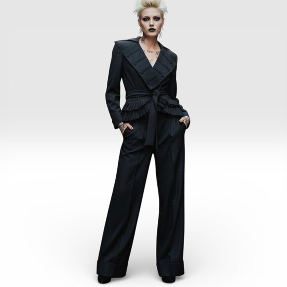 L.A.M.B. Jackets & Blazers - L.A.M.B Womens 2 Piece Blazer Pant Suit, 2005 Dark Navy